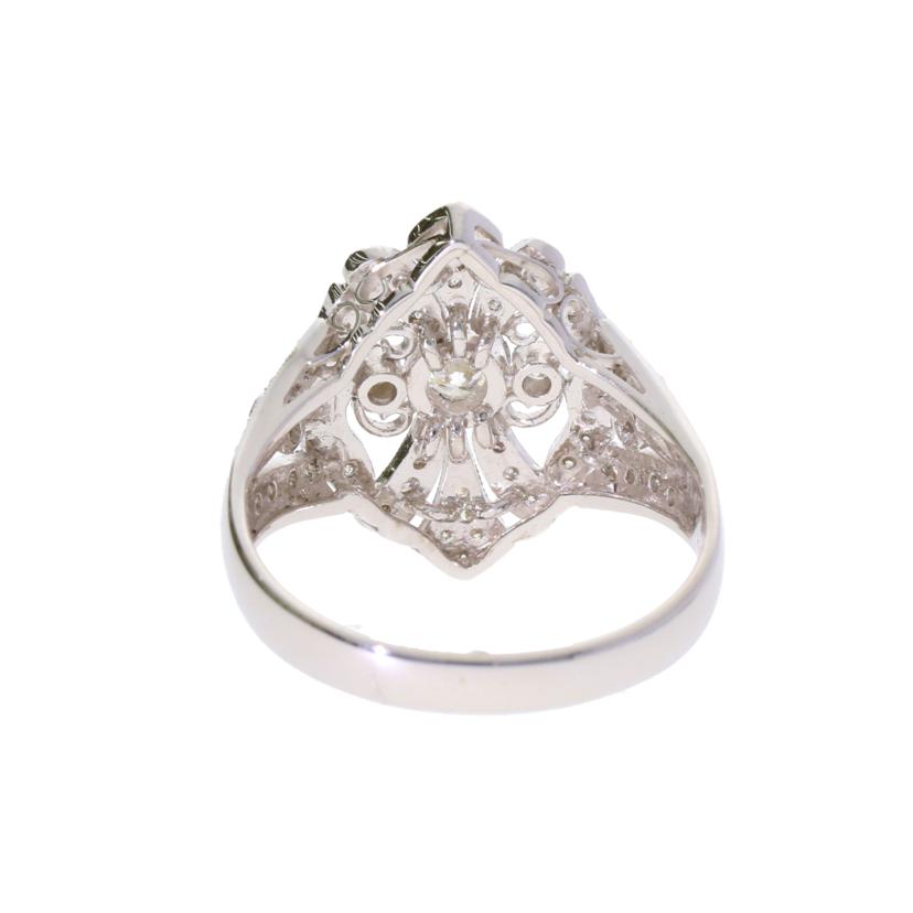 / K18WGダイヤリング0.16/0.45ct//Aランク/75