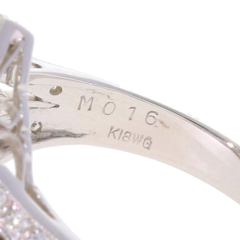 / K18WGダイヤリング0.16/0.45ct//Aランク/75
