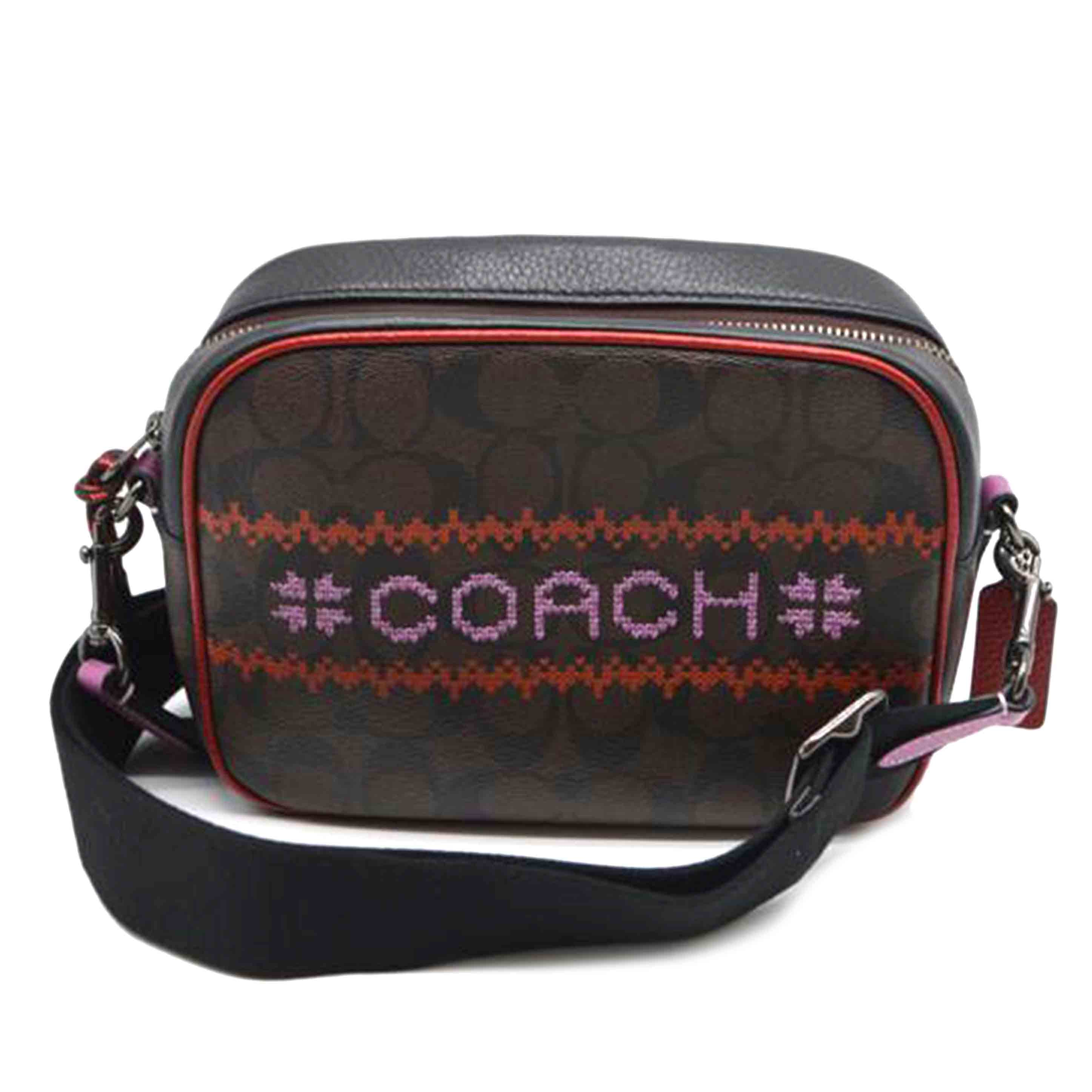 COACH コーチ/シグネチャーフェアアイルグラフィツクレザーカメラバッグ/C1541//H20**/SAランク/89