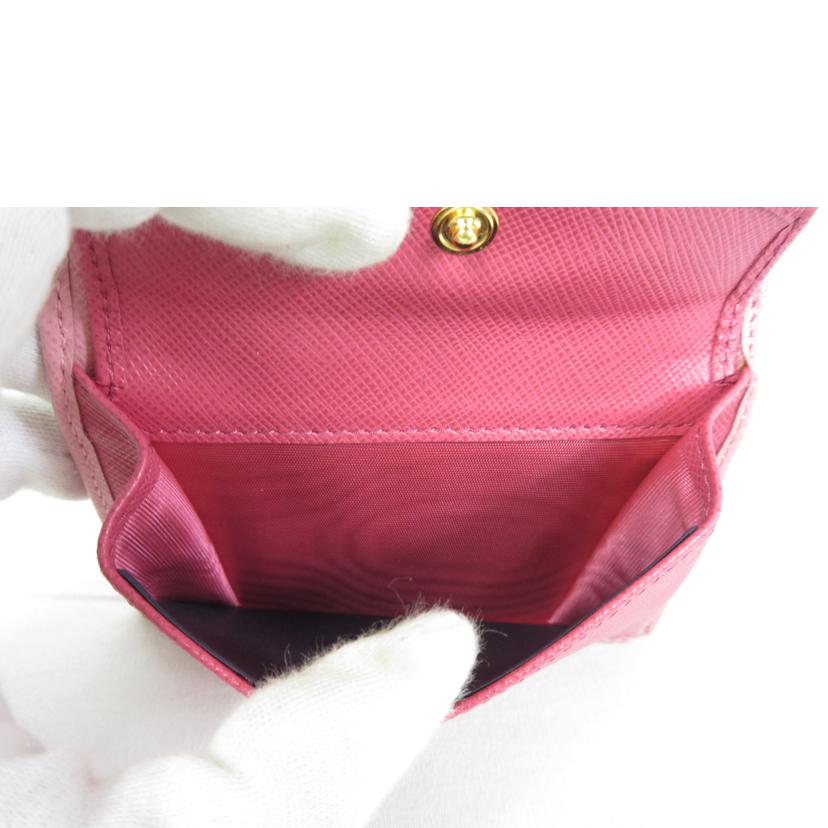 PRADA プラダ/サフィアーノ コンパクトウォレット/1MV204//SAランク/70