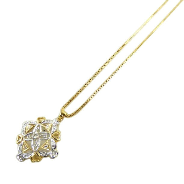 / K18ダイヤネックレス0.32ct//ABランク/64