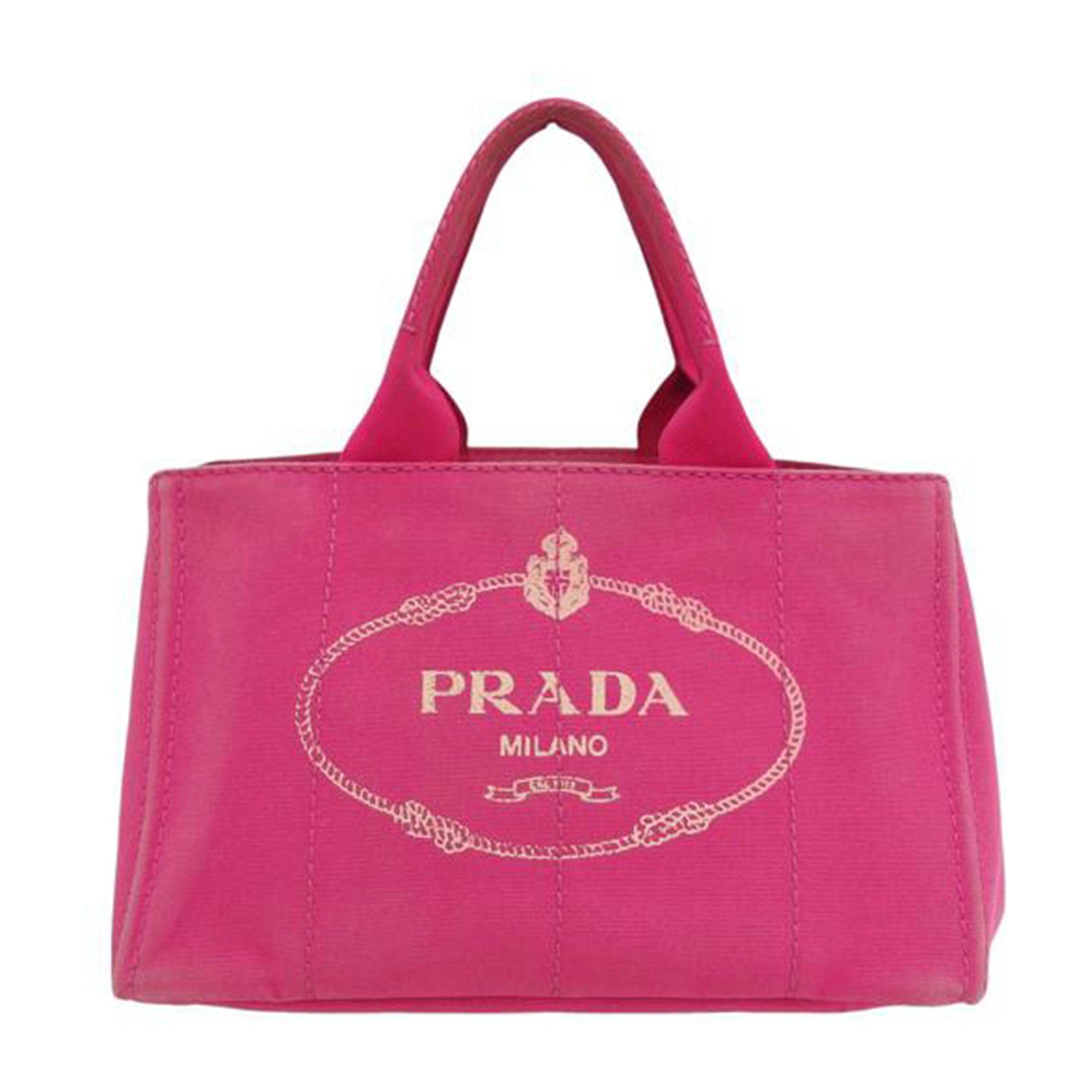 PRADA プラダ ハンドバッグ キャンバス/カナパM/トートバッグ/ピンク//197/Bランク/04
