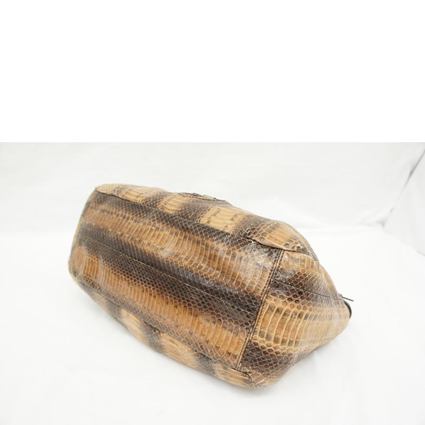 S.Ferragamo サルヴァトーレフェラガモ/ガンチーニパイソンハンドバッグ/GG-21C210//Bランク/05