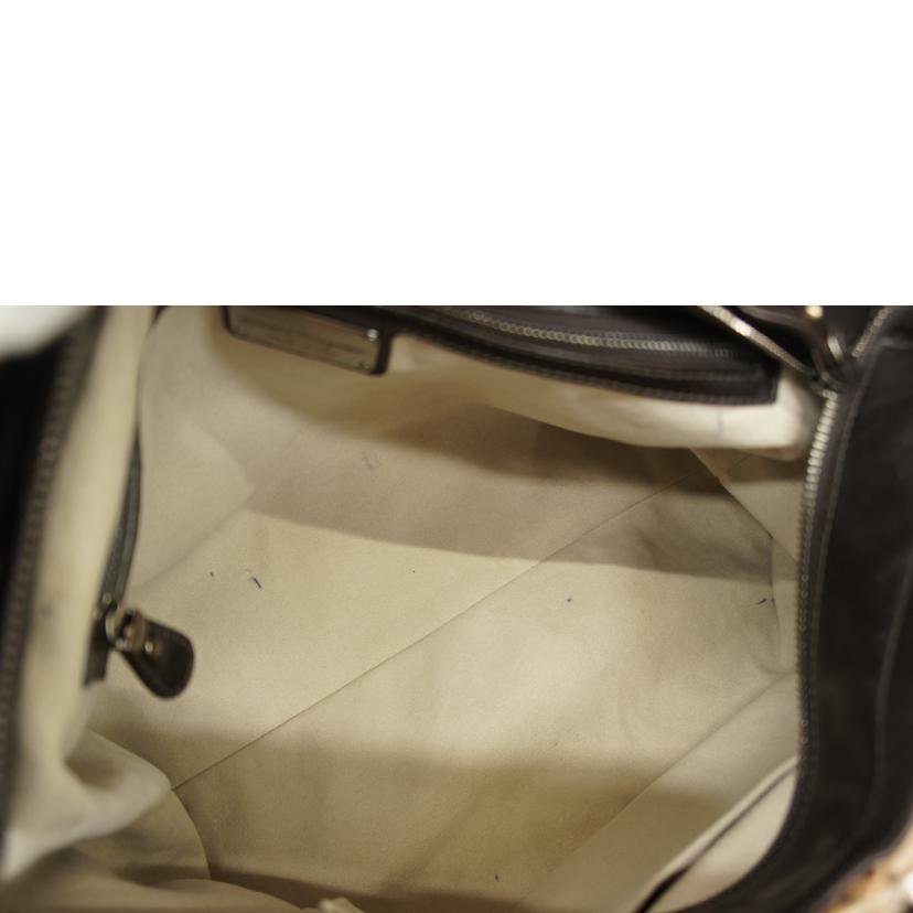 S.Ferragamo サルヴァトーレフェラガモ/ガンチーニパイソンハンドバッグ/GG-21C210//Bランク/05