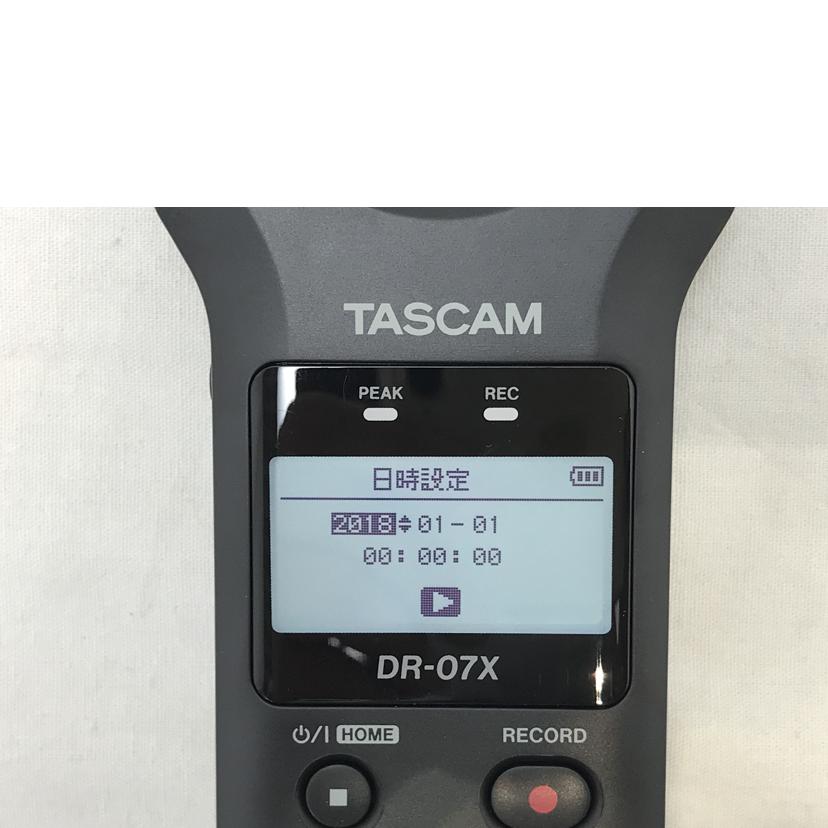 TASCAM タスカム/ステレオオーディオレコーダー/DR-07X//2280787/Bランク/51