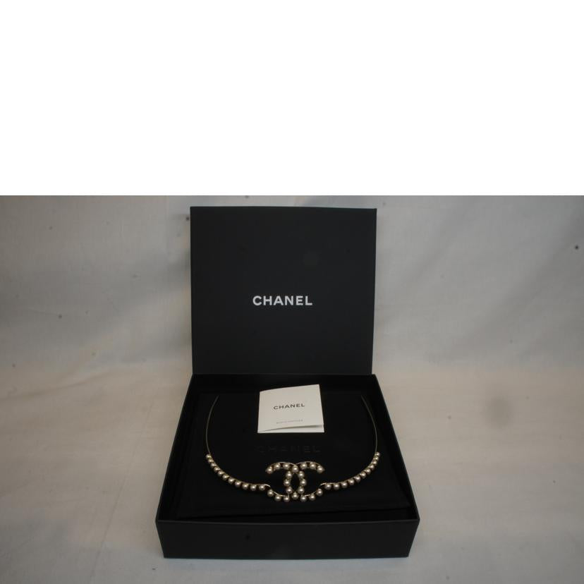 CHANEL シャネル/フェイクパールカチューシャココマーク//A21S/Aランク/92