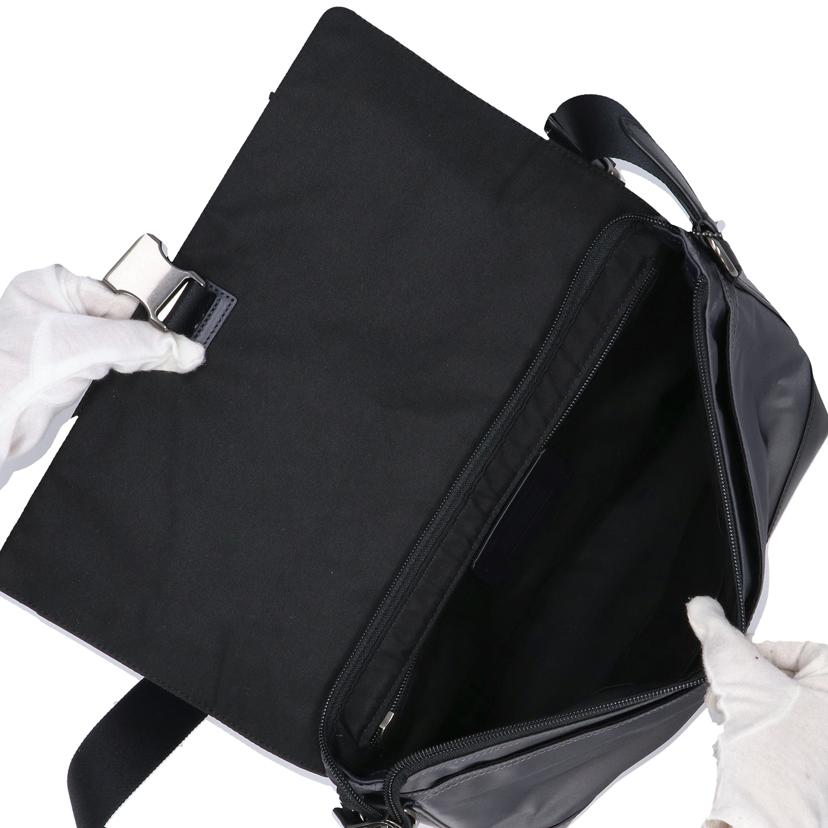 COACH コーチ COACH バイクバッグパフォレイテッドレザー ショルダーバッグ ブラック グレー メンズ/バイクバッグパフォレイテッドレザー/ショルダーバッグ/F71963//A17**/Aランク/37