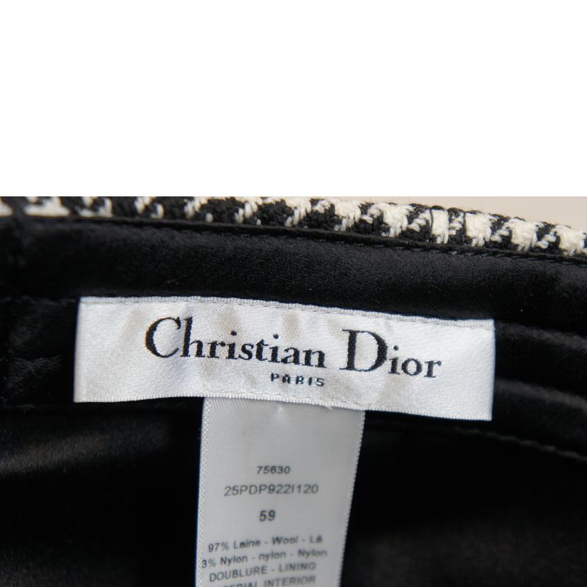 Christian Dior クリスチャンディオール/千鳥格子ウールキャップ//Aランク/92