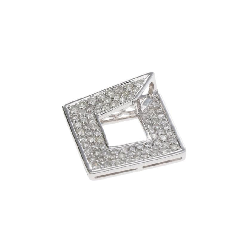 /K18WGダイヤペンダントトップ1.20//Aランク/75