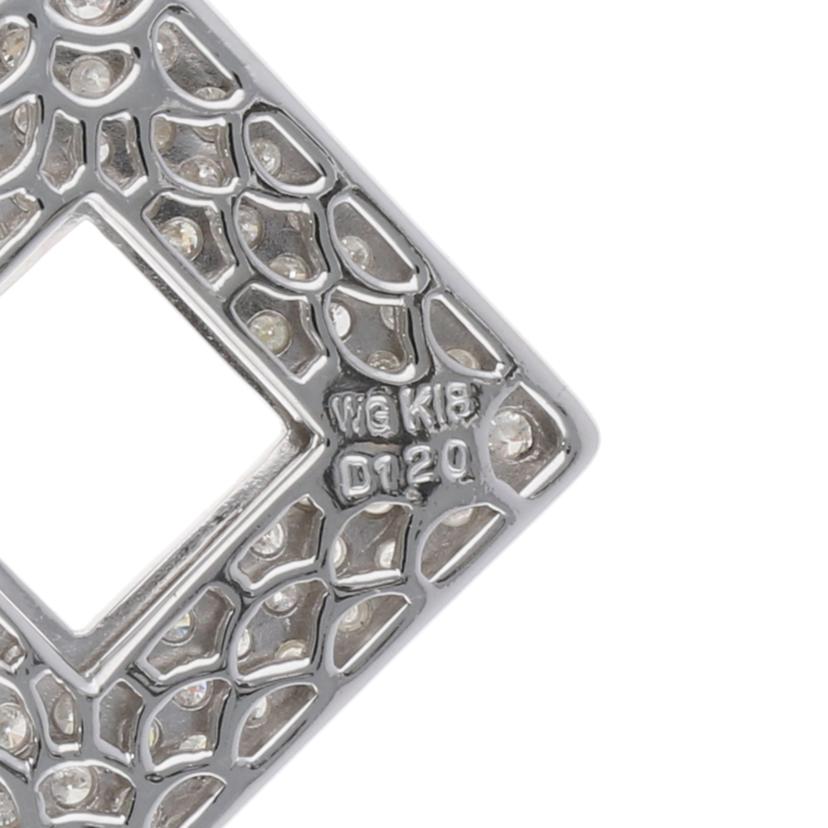 /K18WGダイヤペンダントトップ1.20//Aランク/75