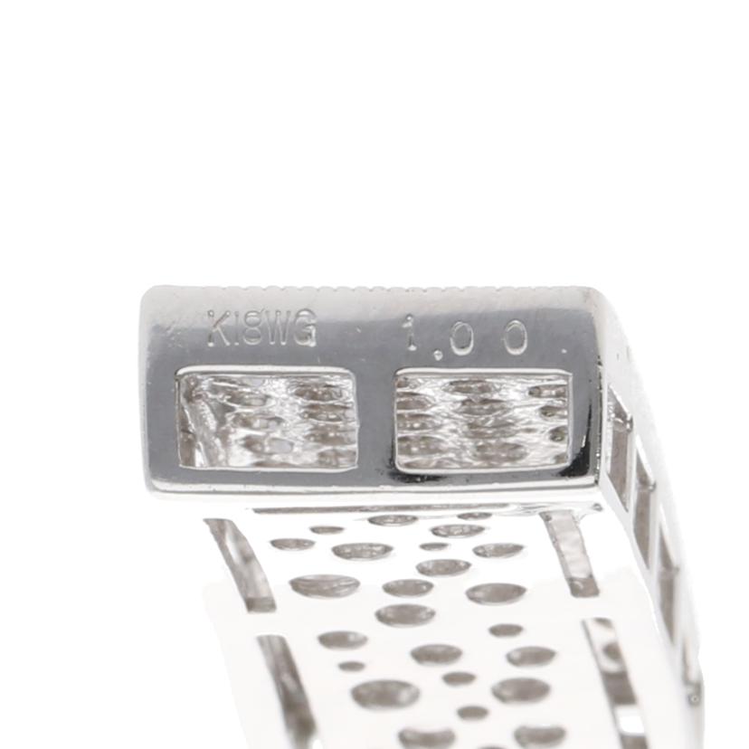 /K18WGダイヤペンダントトップ1.00//Aランク/75