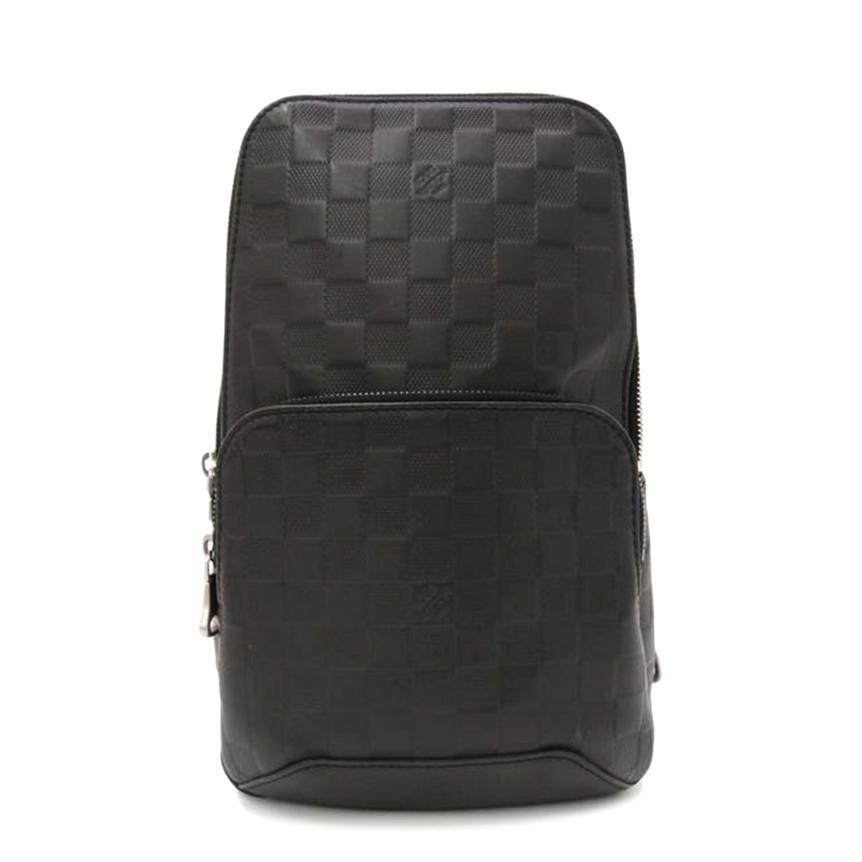 LOUIS VUITTON ルイ・ヴィトン ボディバッグ レザー 黒 メンズ/アヴェニュースリングバッグ/ダミエアンフィニ/オニキス/N41720//MB3189/ABランク/69