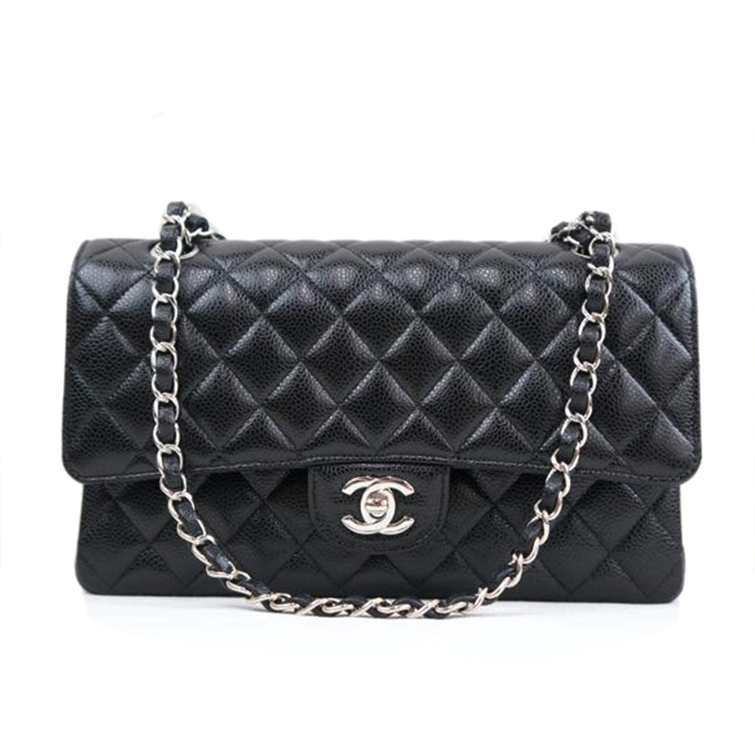 CHANEL シャネル/キャビアスキン/マトラッセ/Wフラップチェーンショルダー/A01112//29638329/SAランク/67