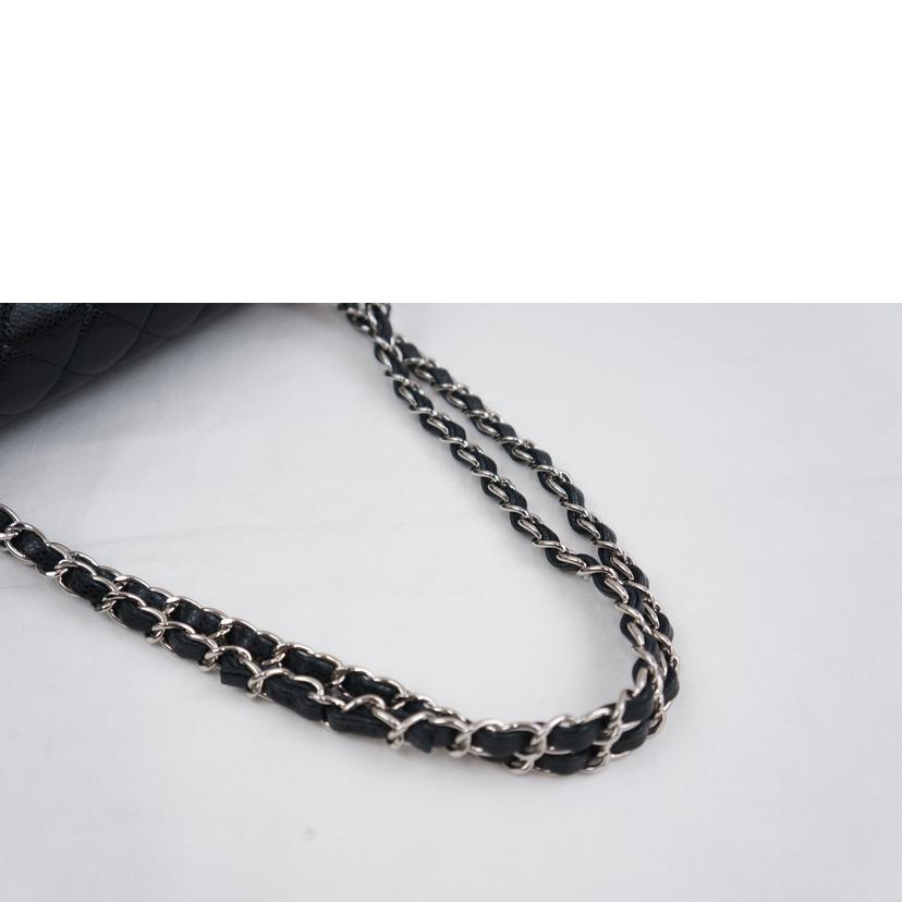CHANEL シャネル/キャビアスキン/マトラッセ/Wフラップチェーンショルダー/A01112//29638329/SAランク/67
