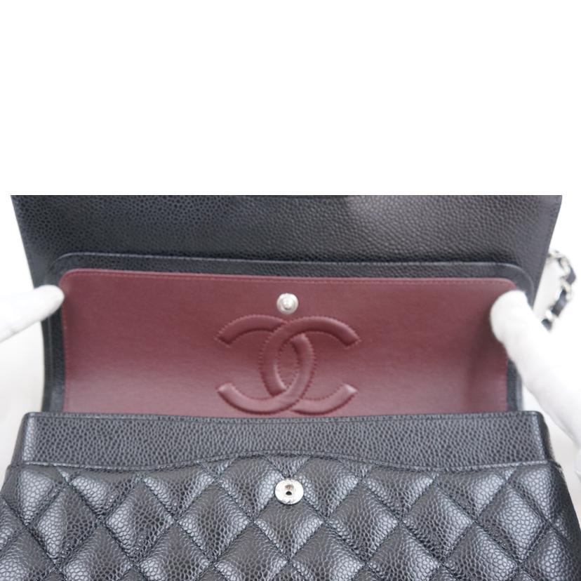 CHANEL シャネル/キャビアスキン/マトラッセ/Wフラップチェーンショルダー/A01112//29638329/SAランク/67
