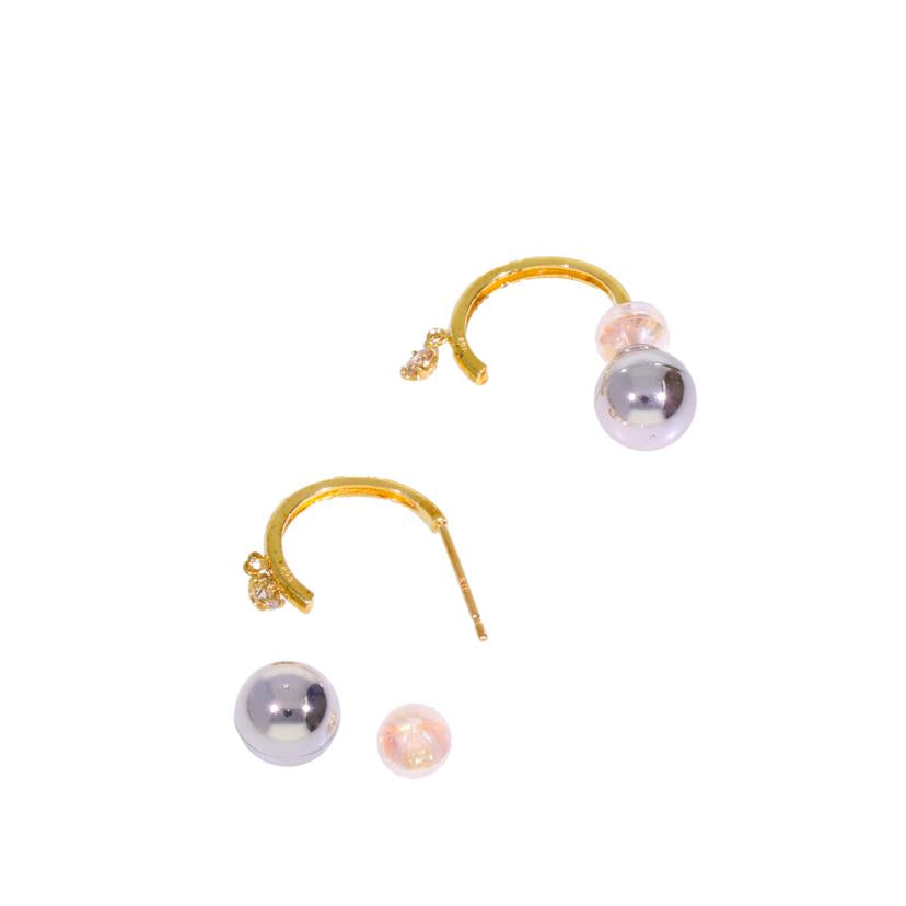 /K18 ダイヤピアス0.10ct //Aランク/75