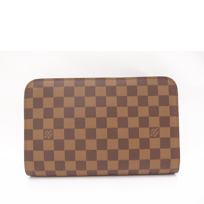 LOUIS VUITTON ルイ・ヴィトン クラッチバッグ セカンドバッグ 市松模様 ブラウン/サンルイ/ダミエ・エベヌ/N51993//FL0012/SAランク/69