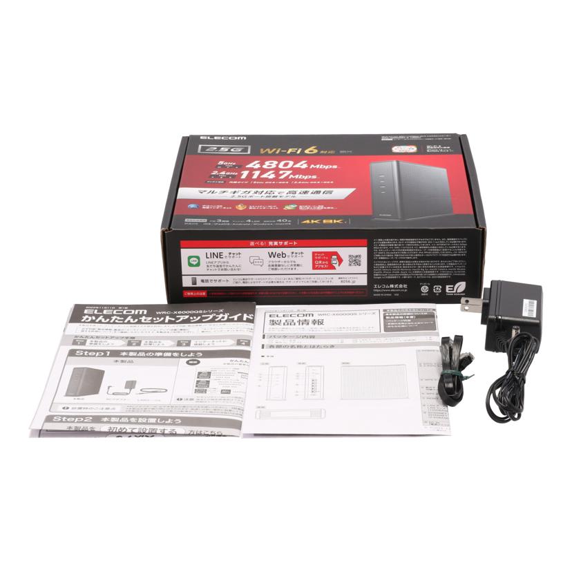 ELECOM エレコム/無線LANルーター/WRC-X6000QSA-G//0934L785300326A/Bランク/62