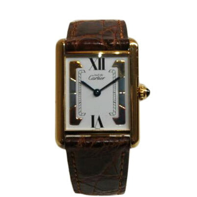 Cartier カルティエ/ビンテージマストタンクベルメイユレザーベルトQZ/590005//176***/Bランク/92