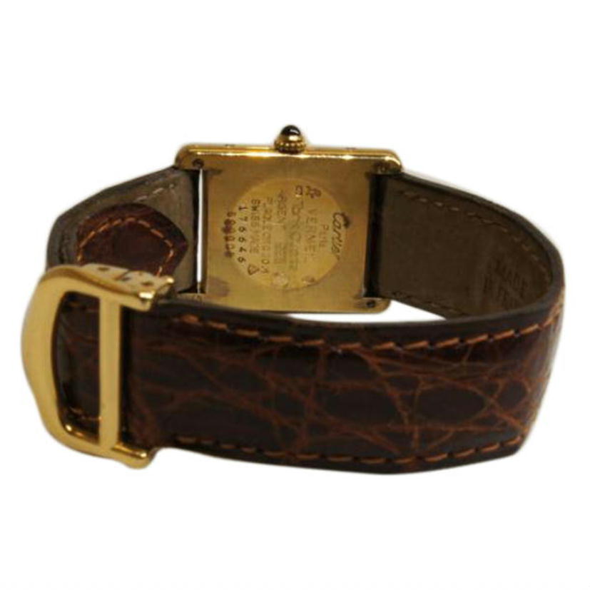 Cartier カルティエ/ビンテージマストタンクベルメイユレザーベルトQZ/590005//176***/Bランク/92