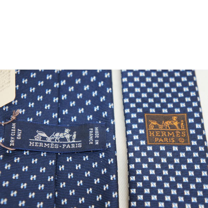 HERMES エルメス/Hネクタイネイビー//Sランク/92