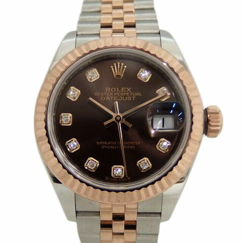ROLEX ロレックス/デイトジャスト28/PG/チョコレート/10Pダイヤ/279171G//910QN895/Aランク/82