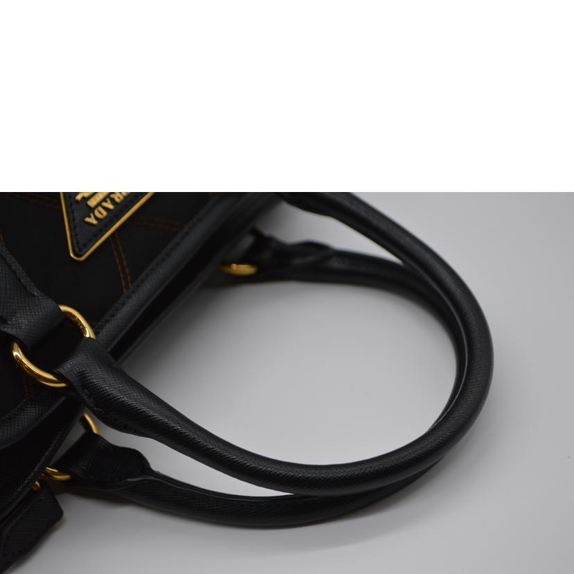 PRADA プラダ/サフィアーノテスートキルティング2WAYレザーハンド/ネロ/1BA100//158/SAランク/89