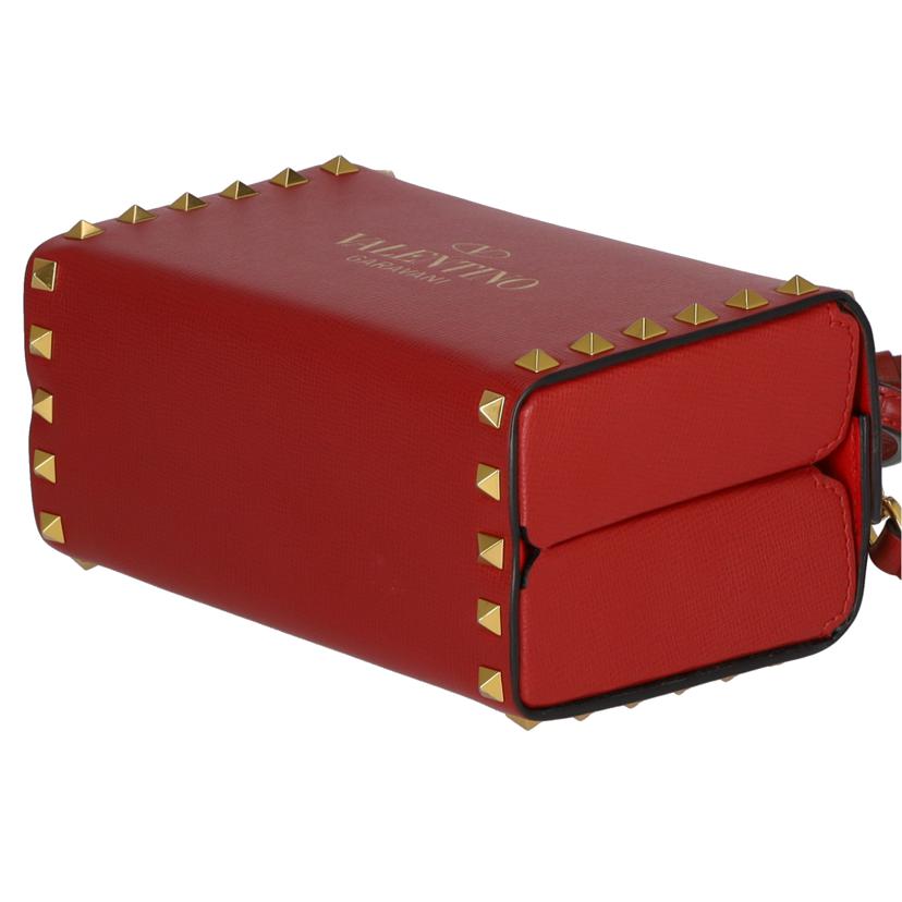 VALENTINO ヴァレンティノ/フロントロゴスタッズアルコーブトップハンドルバッグ/WW2B0J73WAX//Aランク/75