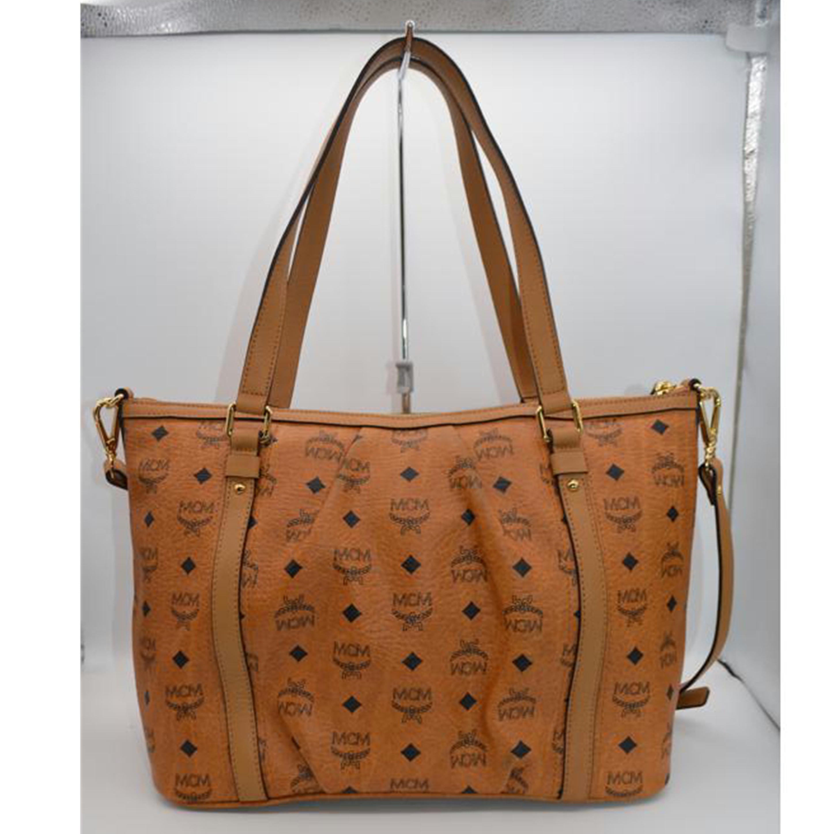 MCM エムシーエム/ロゴグラム2wayレザートート/コニャック/MWP0AVI18CO001//U6868/Aランク/89