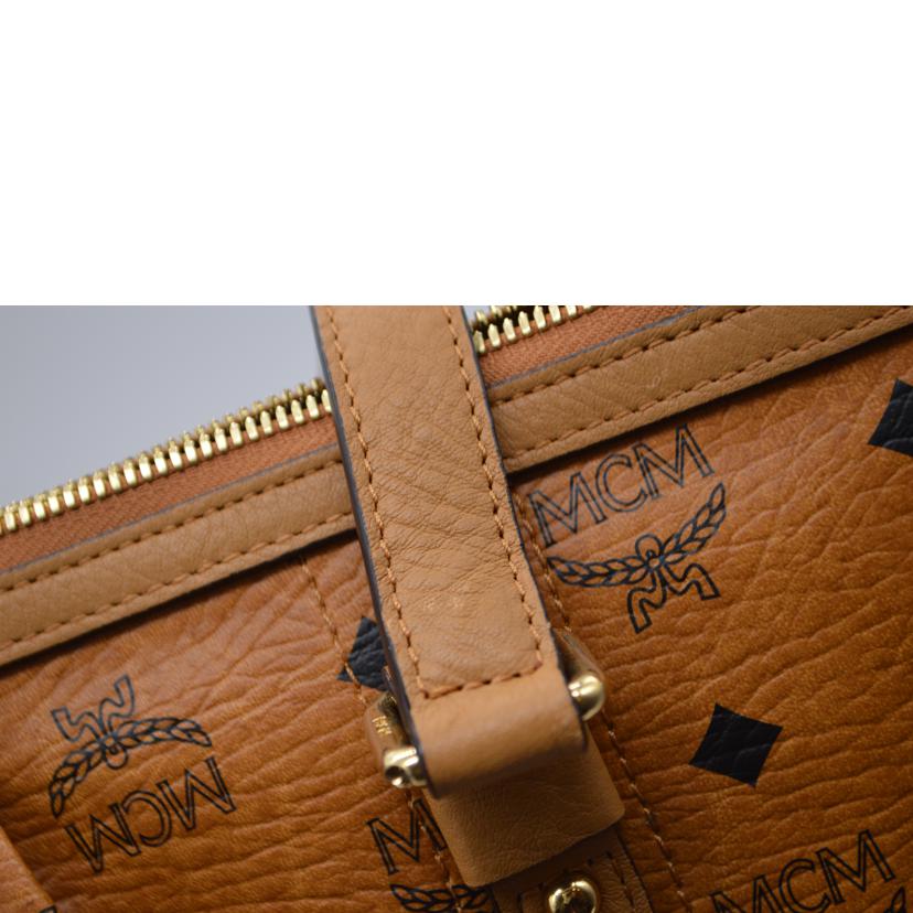 MCM エムシーエム/ロゴグラム2wayレザートート/コニャック/MWP0AVI18CO001//U6868/Aランク/89