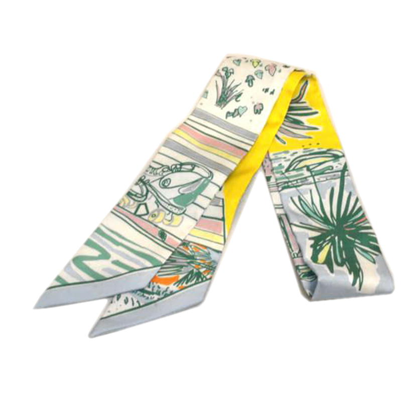 HERMES エルメス/ツイリートロピカルリゾート柄//Sランク/92