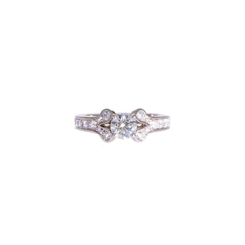 Cartier カルティエ/ バレリーナ PT950ダイヤリング0.52ct//Aランク/75