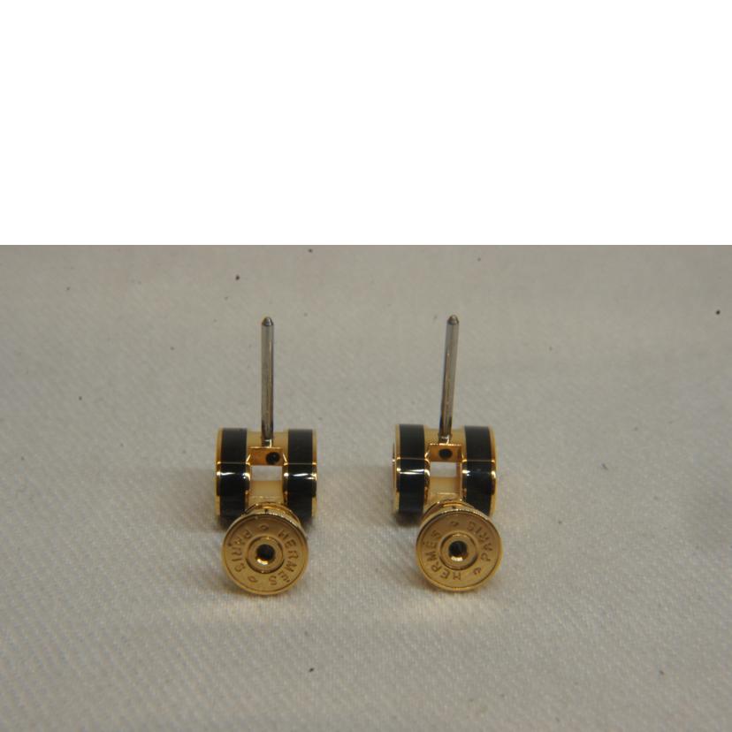 HERMES エルメス/ミニポップアッシュHピアスGDBK//Sランク/92