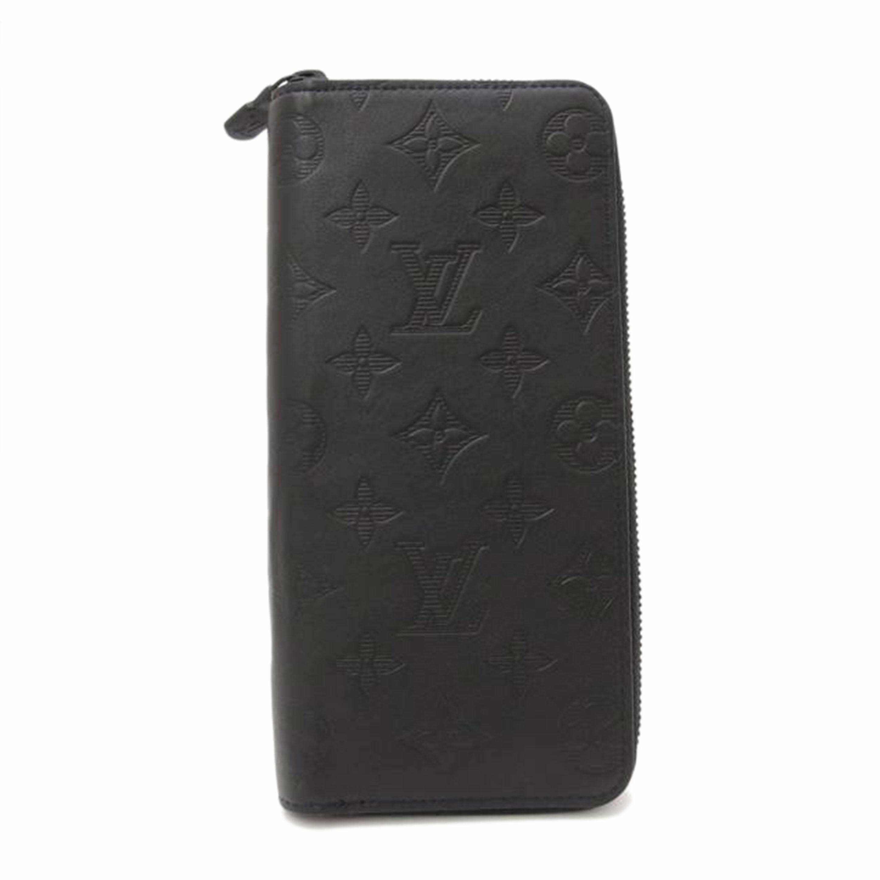 LOUIS VUITTON ルイ・ヴィトン 長財布 ラウンドファスナー レザー ブラック メンズ/ジッピーウォレットヴェルティカル/モノグラムシャドウ/M62902//RFID確認済/Aランク/69