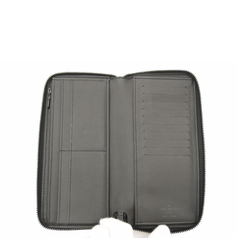 LOUIS VUITTON ルイ・ヴィトン 長財布 ラウンドファスナー レザー ブラック メンズ/ジッピーウォレットヴェルティカル/モノグラムシャドウ/M62902//RFID確認済/Aランク/69