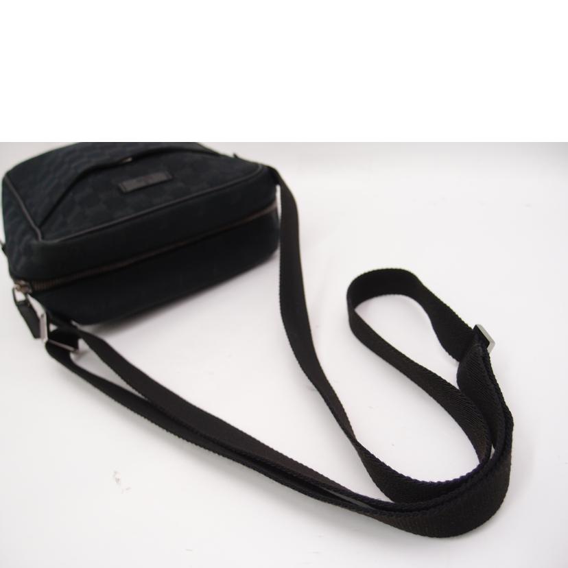 GUCCI グッチ 斜め掛け 黒 メンズ レディース/GGキャンバスショルダー/ブラック/122759//3444/ABランク/69
