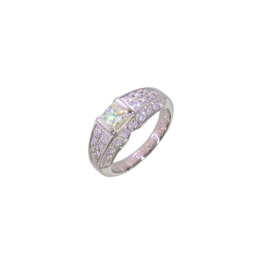 /◎ PT900ダイヤリングD1.002/0.70ct//Aランク/59