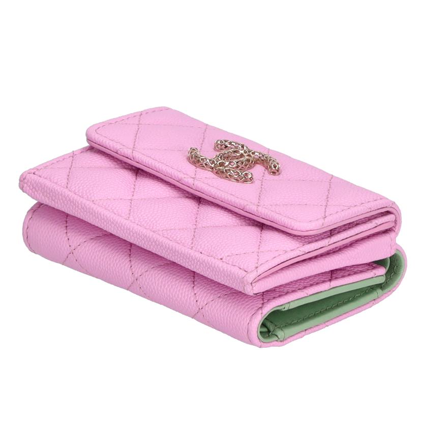 CHANEL シャネル/クラシックスモールフラップウォレット//PT3*****/SAランク/75