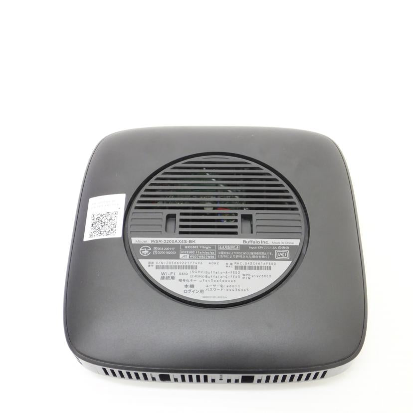 BUFFALO バッファロー/無線LAN親機/WSR-3200AX4S/WSR-3200AX4S-BK//20566922177496/ABランク/88