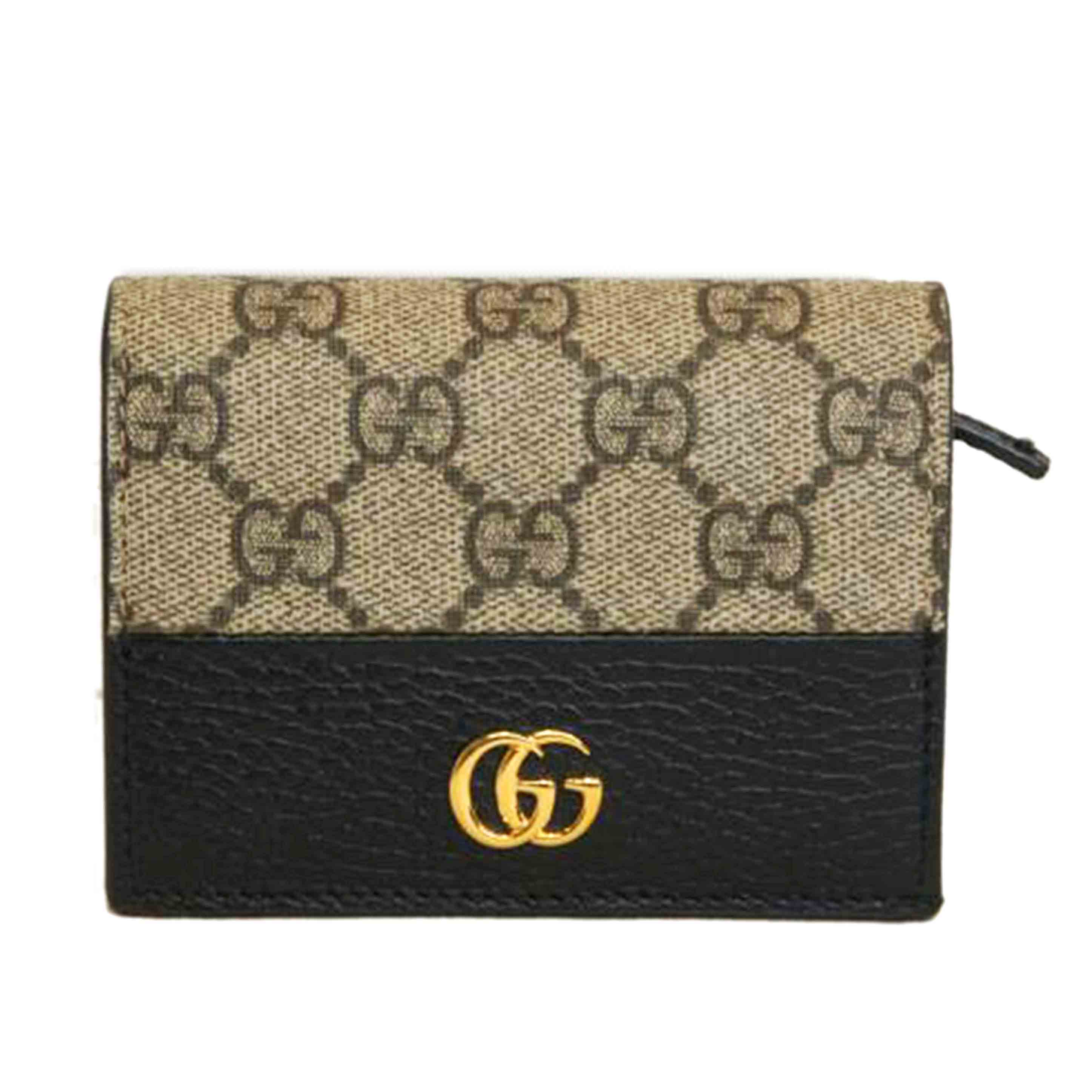 GUCCI グッチ/GGスプリーム/GGマーモントカードケースウォレット/658610//493***/Aランク/92