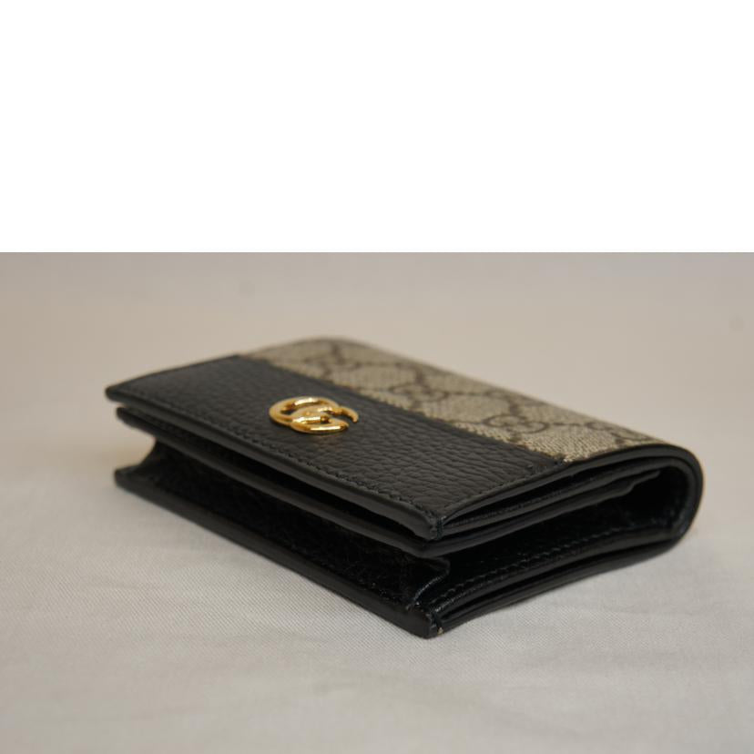 GUCCI グッチ/GGスプリーム/GGマーモントカードケースウォレット/658610//493***/Aランク/92