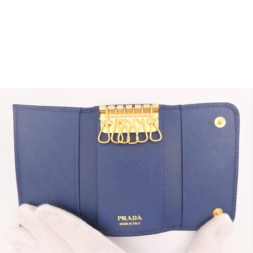 PRADA プラダ/サフィアーノレザー6連キーケース/1PG222//SAランク/91