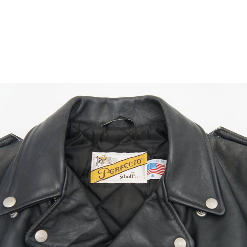 Schott ショット/ダブルライダースジャケット BLK//Bランク/78
