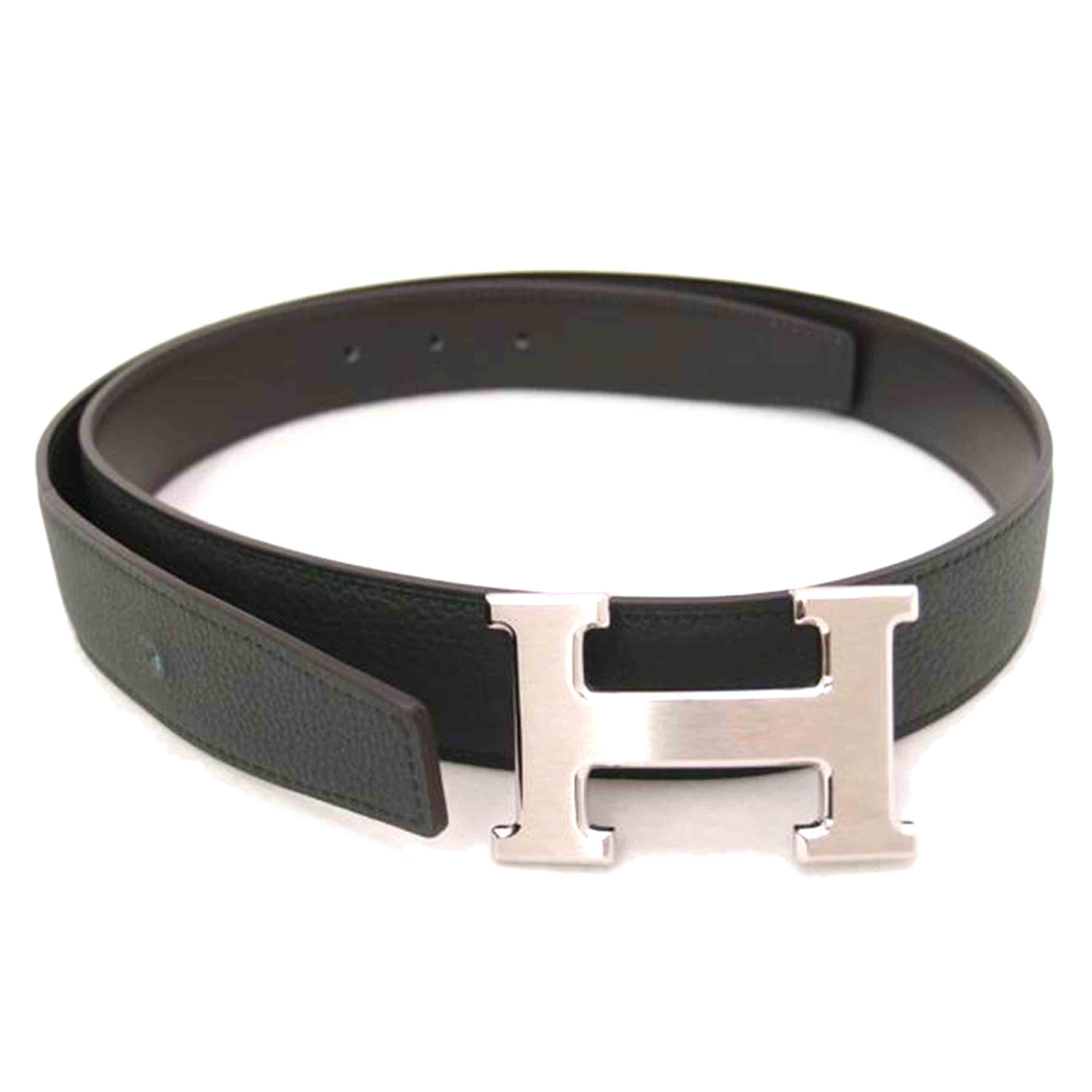 HERMES エルメス レザーベルト プレゼント/コンスタンスHベルト/カーキ/85cm//U F*/SAランク/69