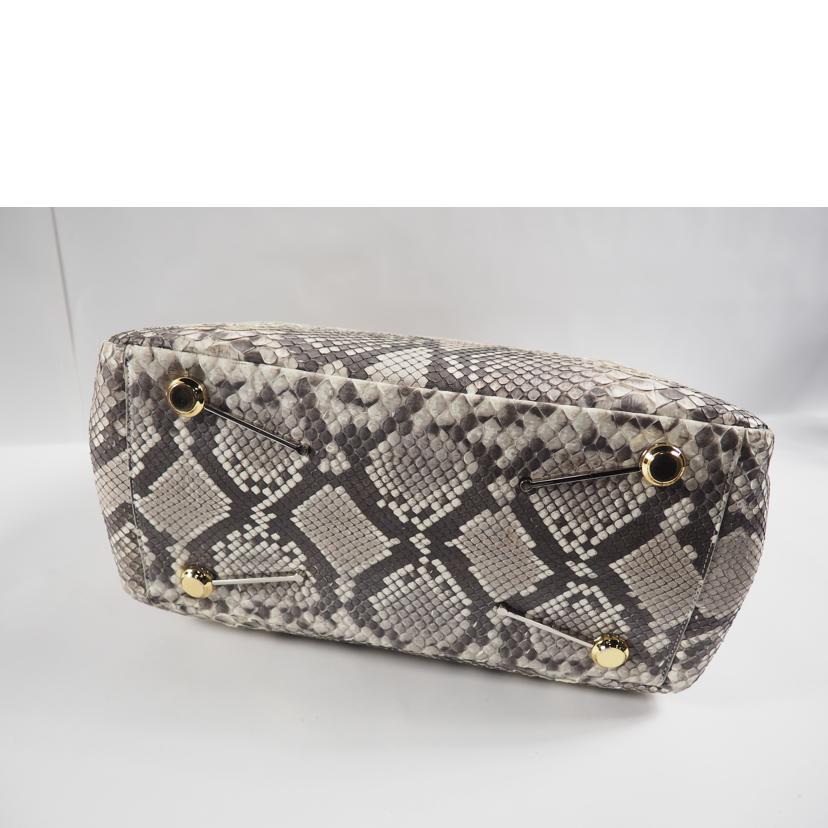 /パイソン2WAYハンドバッグ//SAランク/79