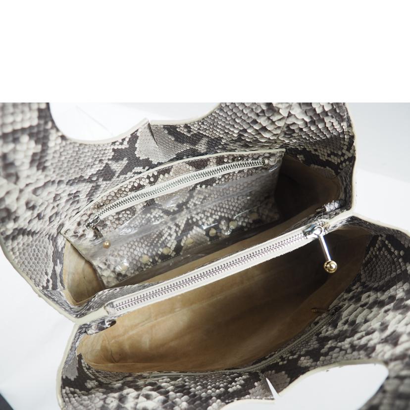/パイソン2WAYハンドバッグ//SAランク/79