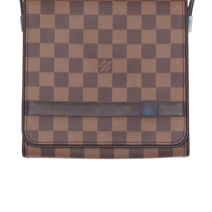 LOUIS VUITTON ルイヴィトン ルイ・ヴィトン ビトン ダミエ・エベヌ 市松模様 ブラウン 茶 廃盤 ワンショルダー ショルダーバッグ ハンドバッグ トートバッグ ブラウン メンズ レディース 定番 人気 LV 斜め掛け 肩がけ/トライベッカ・ミニ/ダミエ/エベヌ/N51162//TH0***/ABランク/09