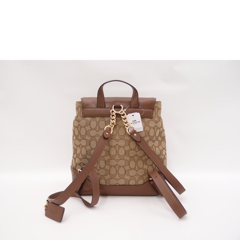 COACH コーチ 茶 バックパック レディース/アウトラインシグネチャーリュック/ブラウン/F73313//K1921/SAランク/69
