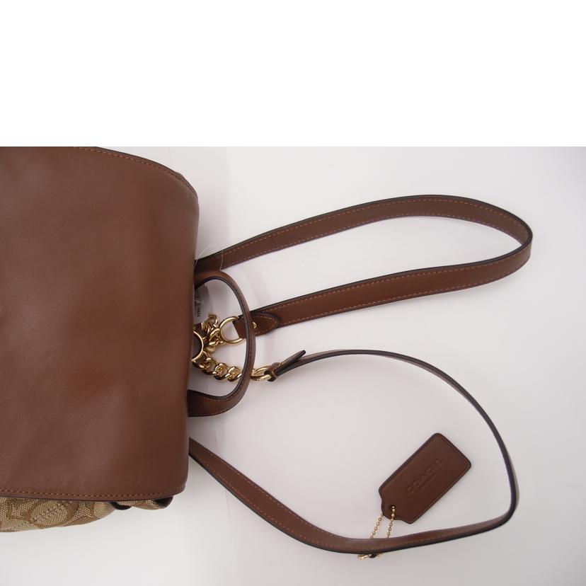 COACH コーチ 茶 バックパック レディース/アウトラインシグネチャーリュック/ブラウン/F73313//K1921/SAランク/69