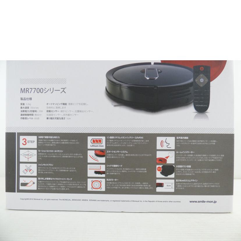 MONEUAL モニュエル/ロボットクリーナー クレモン/MR7780J-R//Sランク/64